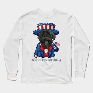 Portuguese Water Dog  Bless America Long Sleeve T-Shirt